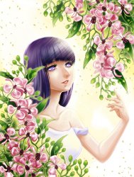 Хината и цветы Сакуры
